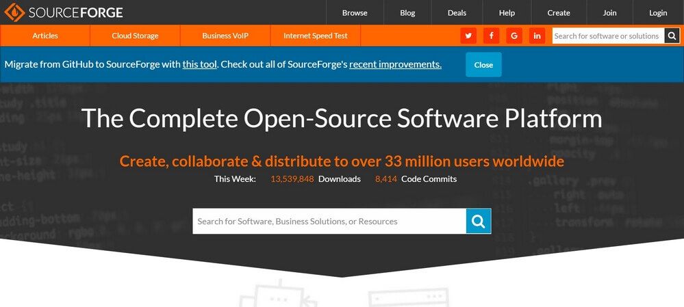 SourceForge Les Meilleurs Sites de Téléchargement des Logiciels Gratuitement
