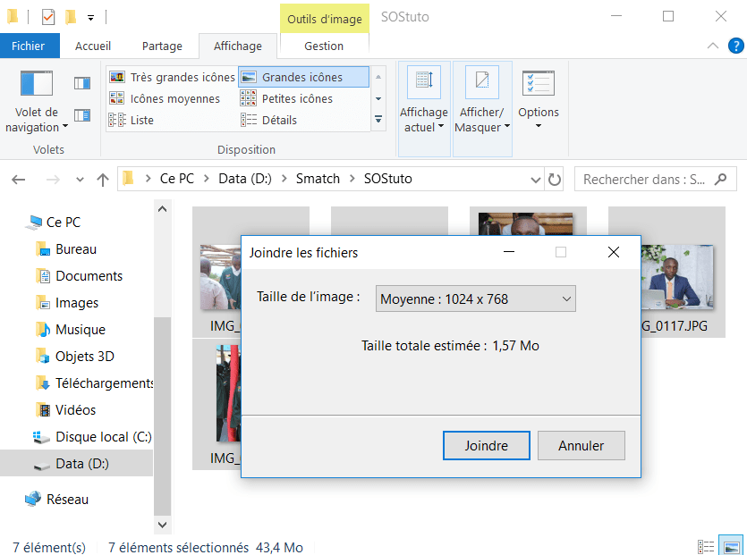 Choisir la taille de limage Comment Redimensionner des Images par Lot sur Windows 10 sans Logiciel