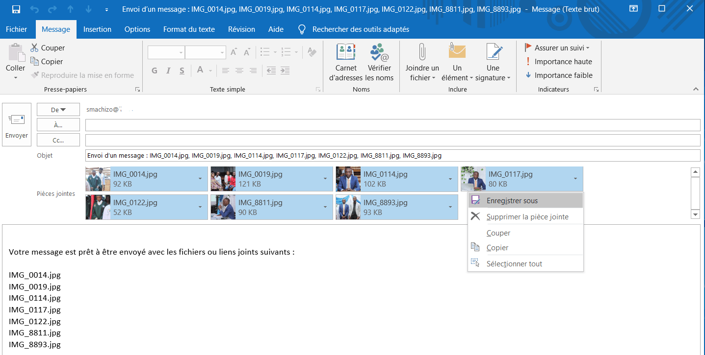 Compresser avec Outlook Comment Redimensionner des Images par Lot sur Windows 10 sans Logiciel